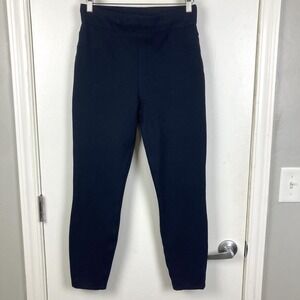 Spanx The Perfect Pant Skinny Navy Blue Shaping Leggings High Rise Womens Medium